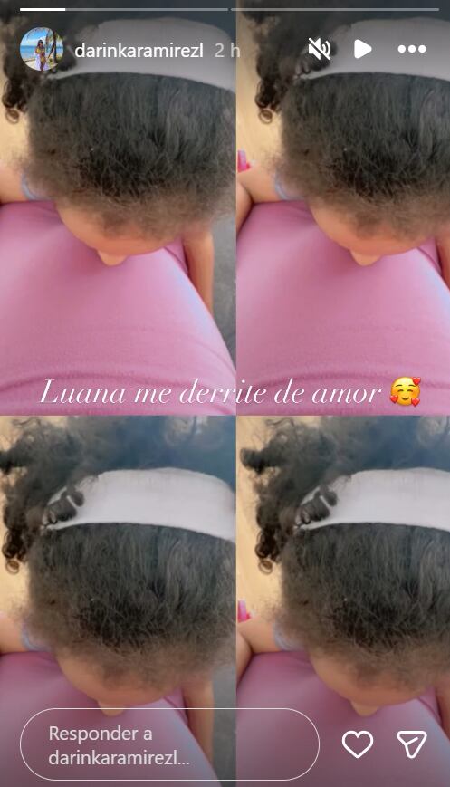 Darinka Ramírez muestra su barriguita de embarazada y el amor que tiene la hija de Jefferson Farfán por su hermana.