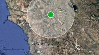 Sismo de magnitud 4.0 se registró esta madrugada en Canta, Lima
