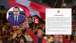 JNE condena protestas frente a vivienda de su presidente: “Son conductas inaceptables”