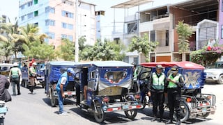 Piura: Intervienen a 12 mototaxis y una cuatrimoto por infringir ordenanzas municipales