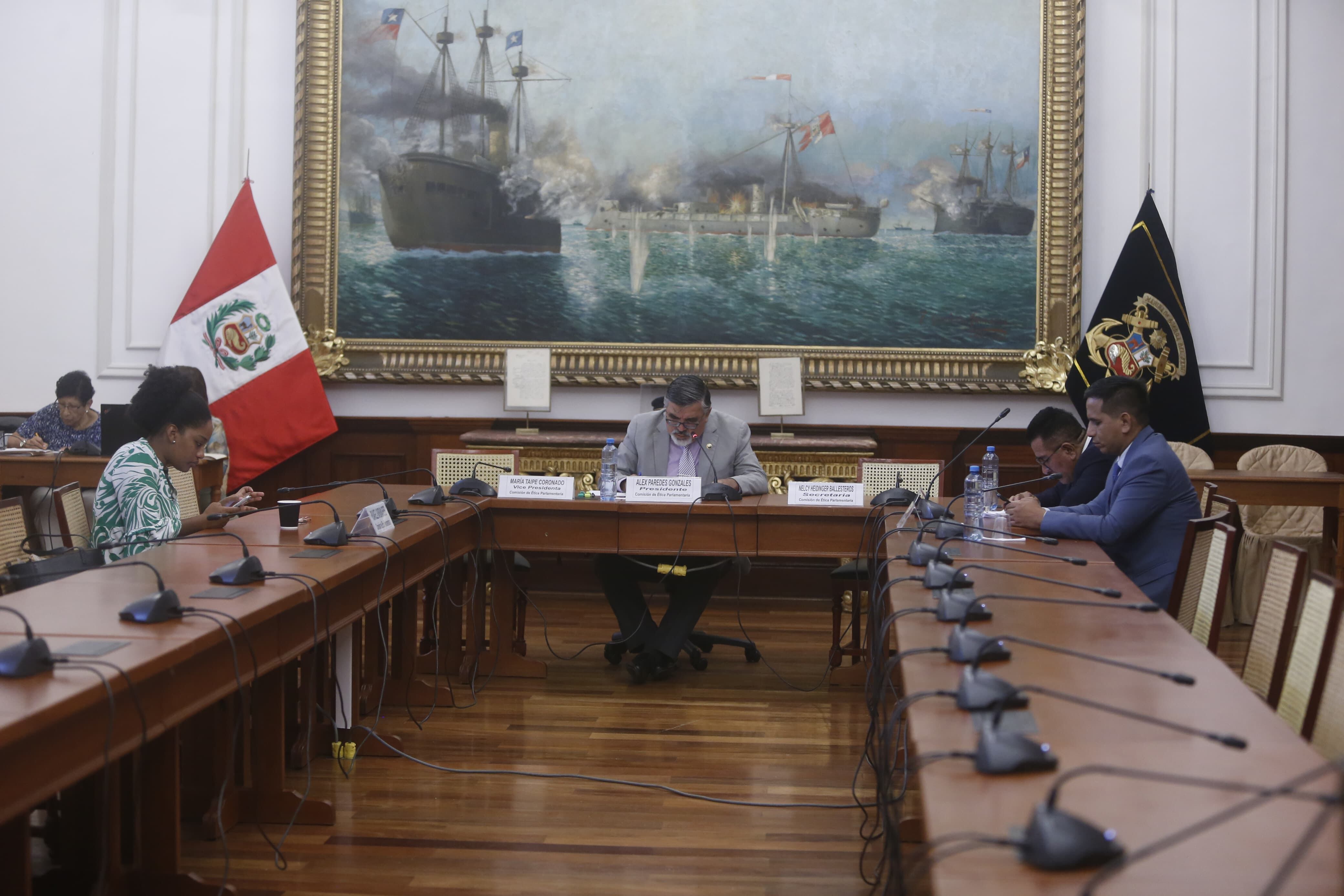 Comisión de Ética este lunes 17 de marzo. Foto: Mario Zapata N. / @photo.gec