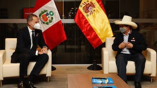 Rey de España Felipe VI se reunió con el presidente electo Pedro Castillo en San Borja