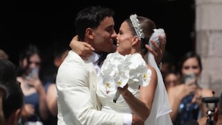 Boda de Alejandra Baigorria y Said Palao: Detalles de su ceremonia en la Iglesia San Pedro (VIDEO)
