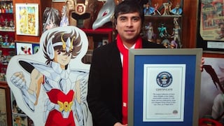 Récord Guinness para peruano coleccionista de Los Caballeros del Zodiaco