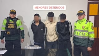 Intervienen banda de asaltantes ‘Los Tilines’, conformada por menores en Cusco