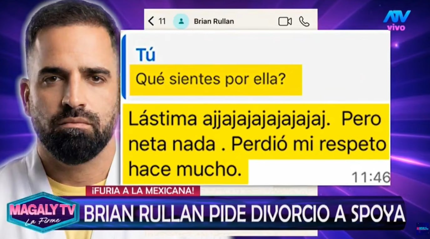 Bryan Rullan revela qué siente por Laura Spoya.