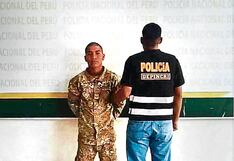 Cae soldado con RQ por extorsión en Piura