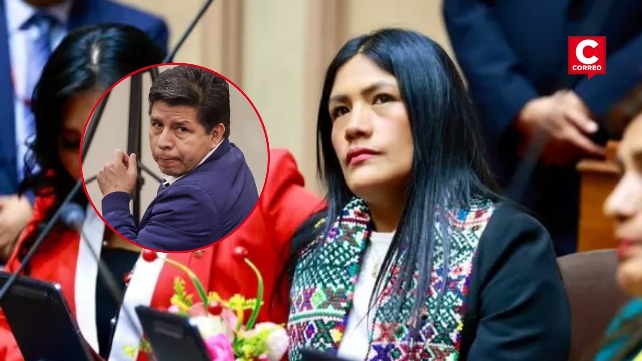 Catherin Palomino rechaza relación con Pedro Castillo y explica por qué lo visitaba en Barbadillo. Composición: Diario Correo.
