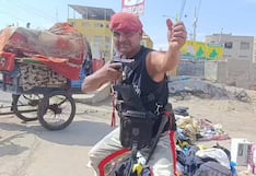 “Rambo de Ica” solicita apoyo para recuperar su triciclo, su principal herramienta de trabajo
