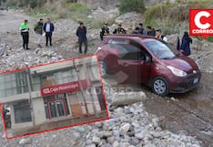 PNP halla auto en el que escaparon delincuentes luego de volar cajero en Huancayo (FOTOS)