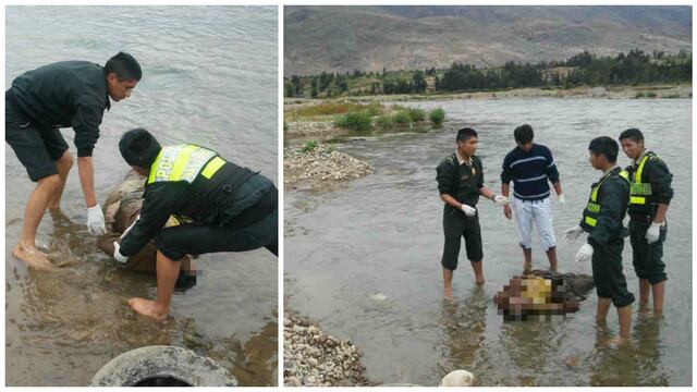 Rescatan cadáver de mujer que flotaba cerca a orillas del río Mantaro 