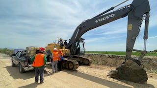 Piura: Avanzan con limpieza y descolmatación de drenes en el canal Norte