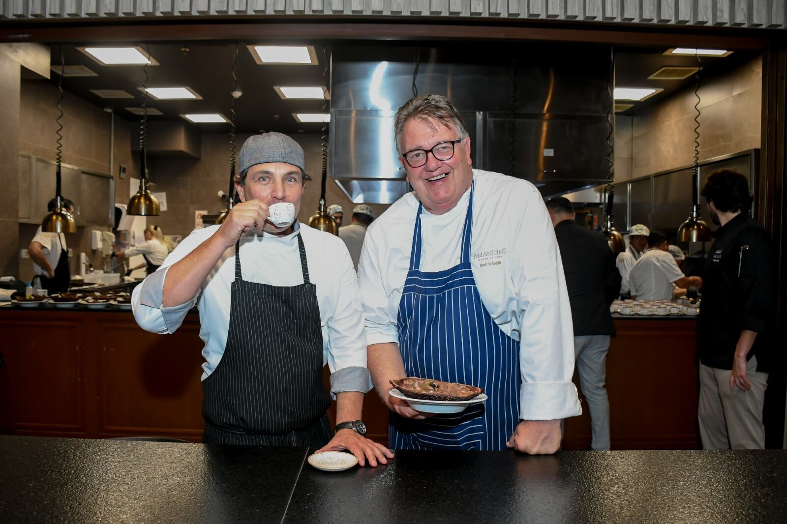 Visita del reconocido Chef Belga Rudi Scholdis quien junto a Carlos Testino, Chef Corporativo del Grupo Aramburú