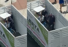 San Isidro: serenos son captados comiendo ceviche de carretilla que acababan de incautar