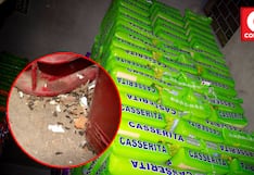 Inmovilizan 500 sacos de arroz en Huancayo debido a contaminación con excretas de ratas (FOTOS)