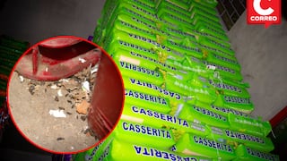 Inmovilizan 500 sacos de arroz en Huancayo debido a contaminación con excretas de ratas (FOTOS)