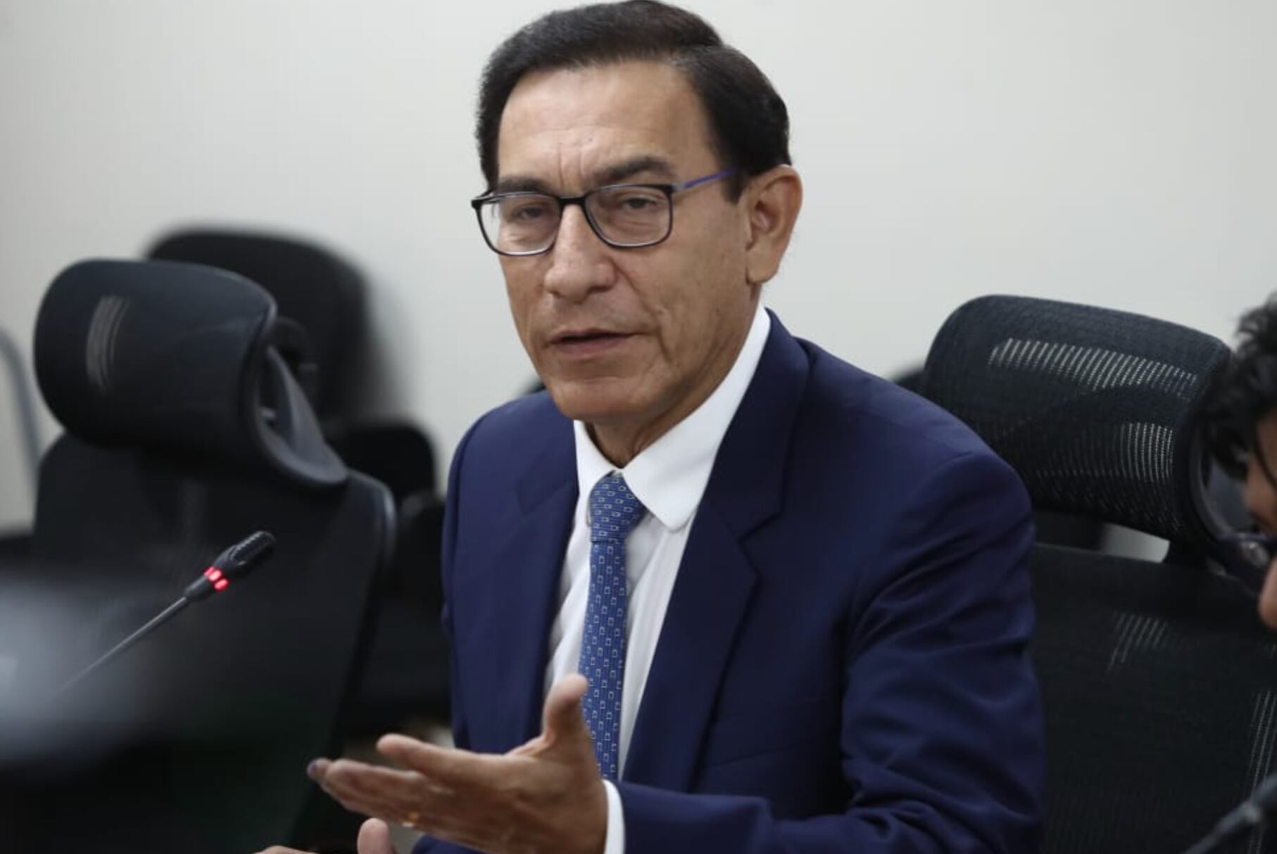 Expresidente del Perú , Martin Vizcarra acude a la Comisión de Fiscalización del Congreso de la República. (Jorge Cerdán - GEC)