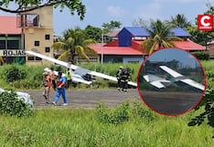 Yurimaguas: aeronave con cuatro personas a bordo se despista durante aterrizaje
