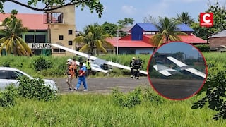 Yurimaguas: aeronave con cuatro personas a bordo se despista durante aterrizaje