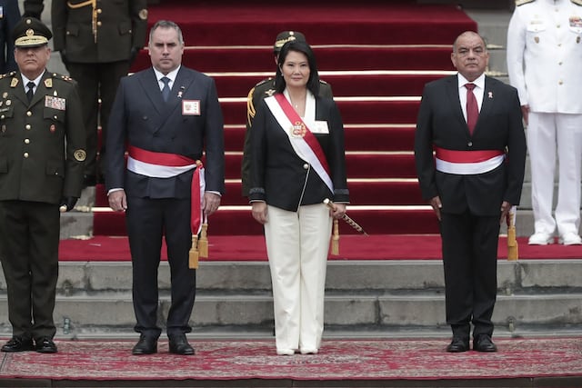 Keiko Fujimori es reconocida como jefa suprema de las FF. AA. (Fotos: Julio Reaño/GEC)