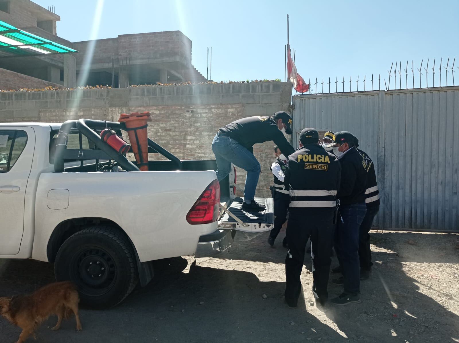 Uno de los obreros falleció al instante, esto por las graves heridas en su cabeza (Foto: Referencial GEC)