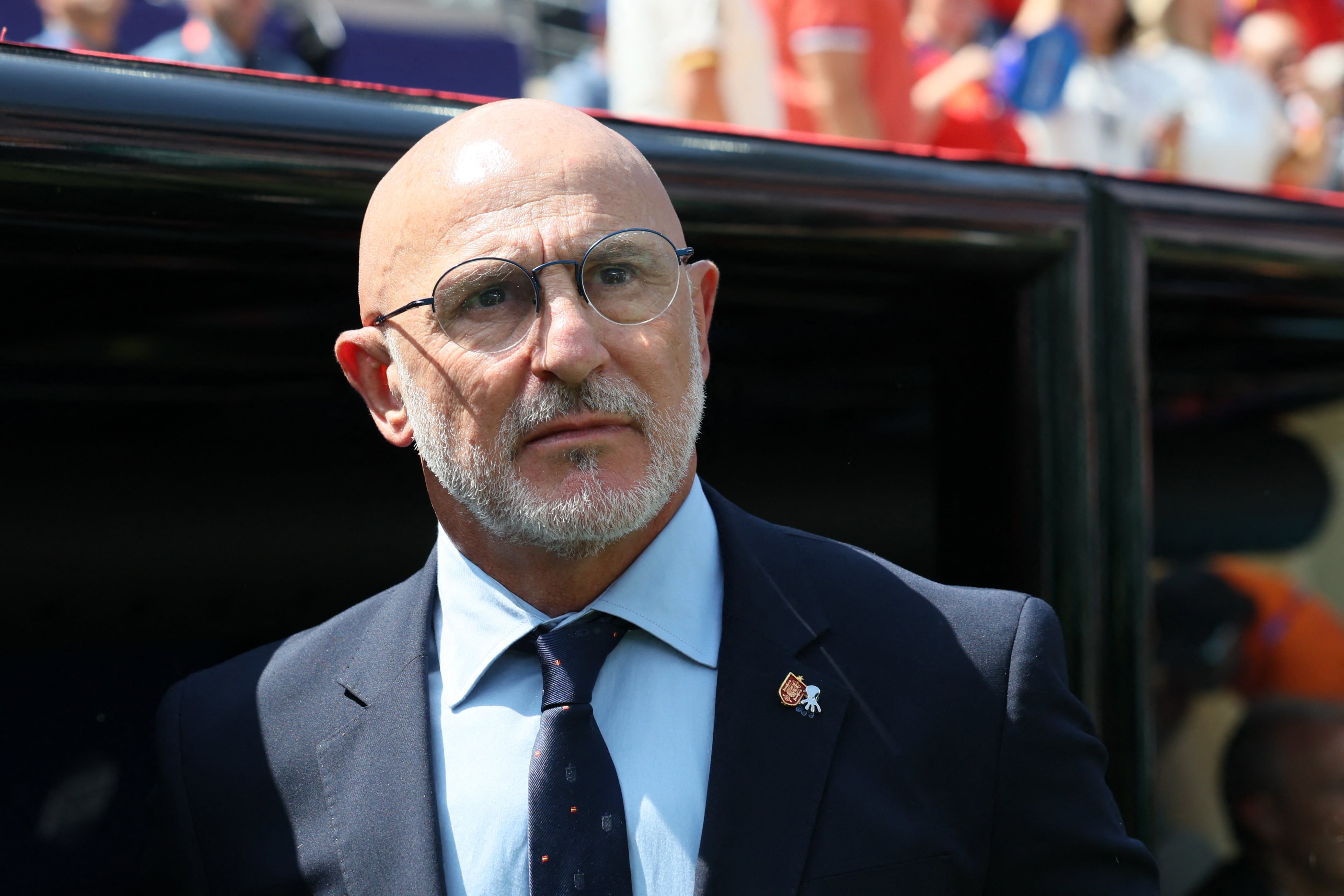 Luis de la Fuente, técnico de la Selección España, equipo que se convirtió en el campeón del Mundial 2026. (Photo by Odd ANDERSEN / AFP)