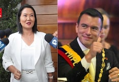Daniel Noboa saluda a Keiko Fujimori por triunfo electoral y habla de “nueva era” en la región