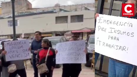 Junín: personal del Hospital Carrión protesta por falta de insumos y recorte de guardias