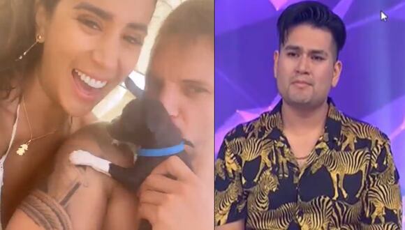 Melissa Paredes y mascota