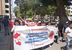 Piura: Obreros exigen cese de crímenes con multitudinaria marcha