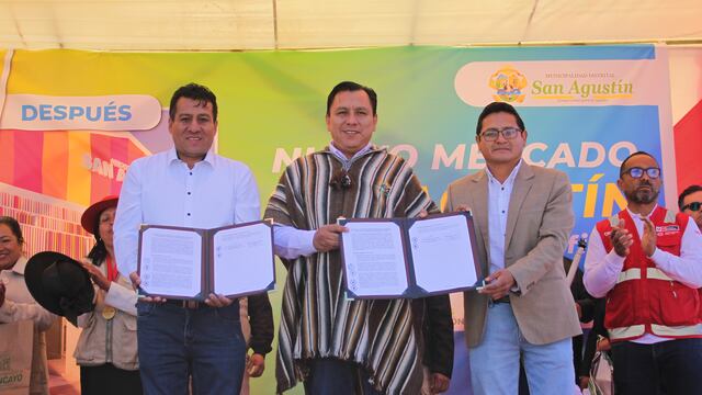 Huancayo: Ministro de Producción firma convenio para construcción de mercado de abastos