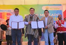 Huancayo: Ministro de Producción firma convenio para construcción de mercado de abastos