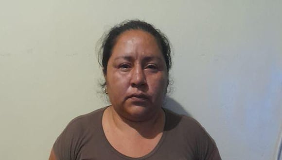 Katherine Yesenia Panta Muñoz fue arrestada por los agentes policiales cuando invadía un terreno en el distrito San Juan de la Virgen