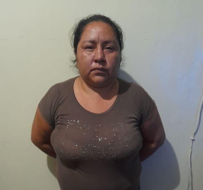 Katherine Yesenia Panta Muñoz fue arrestada por los agentes policiales cuando invadía un terreno en el distrito San Juan de la Virgen