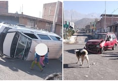 Choque de “loncherita” con auto deja tres personas heridas en Cerro Colorado