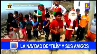 La navidad de ‘Tilín’: pequeño realizó chocolatada con sus amigos y visitó a ‘Papá Noel’ (VIDEO)