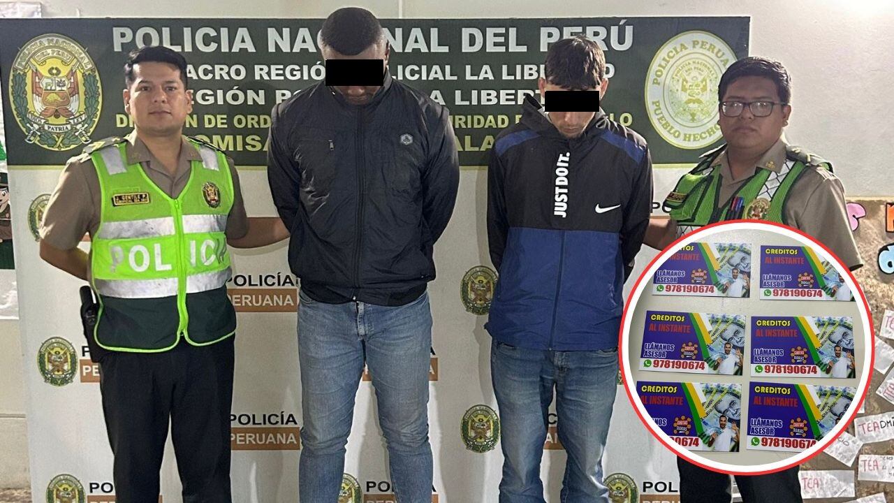 Policía los interviene cuando se encontraban por la urbanización Los Cedros. (Foto: PNP)