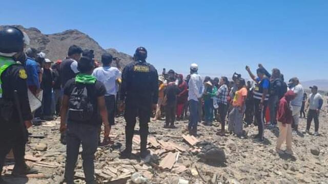 Desalojan a más de 200 invasores de área arqueológica en la provincia de Nasca