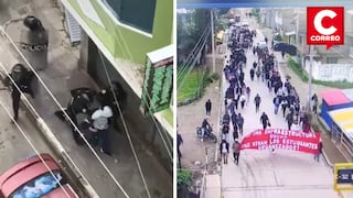 Protesta estudiantil en la Universidad de Huancavelica por obras inconclusas termina con violencia