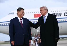 Donald Trump recibe a Xi Jinping en su llegada a Estados Unidos