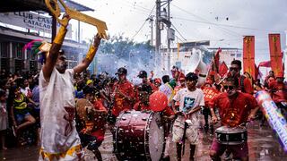 Espectáculo multicolor en el primer día de los juegos carnavalescos