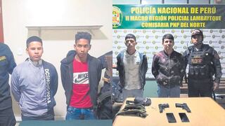 Lambayeque: Desarticulan dos bandas delictivas que utilizaban armas de juguete para delinquir 