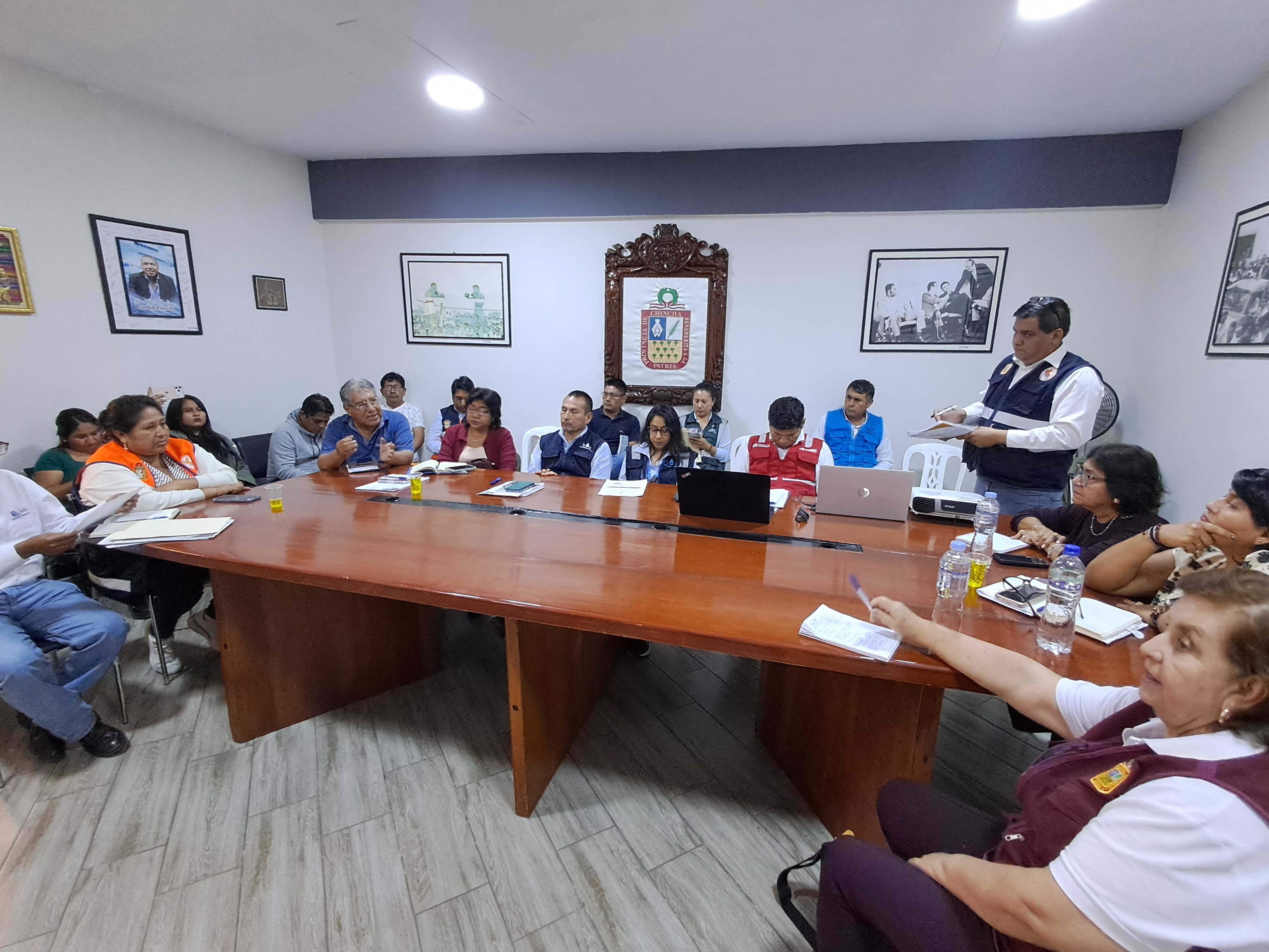 Chincha: Plataforma de Defensa Civil coordina acciones frente al Fenómeno El Niño