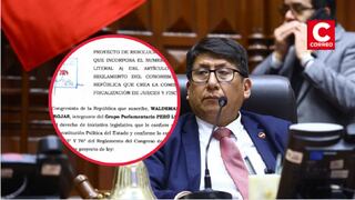 Congreso: Waldemar Cerrón plantea la creación de comisión para fiscalizar a jueces y fiscales