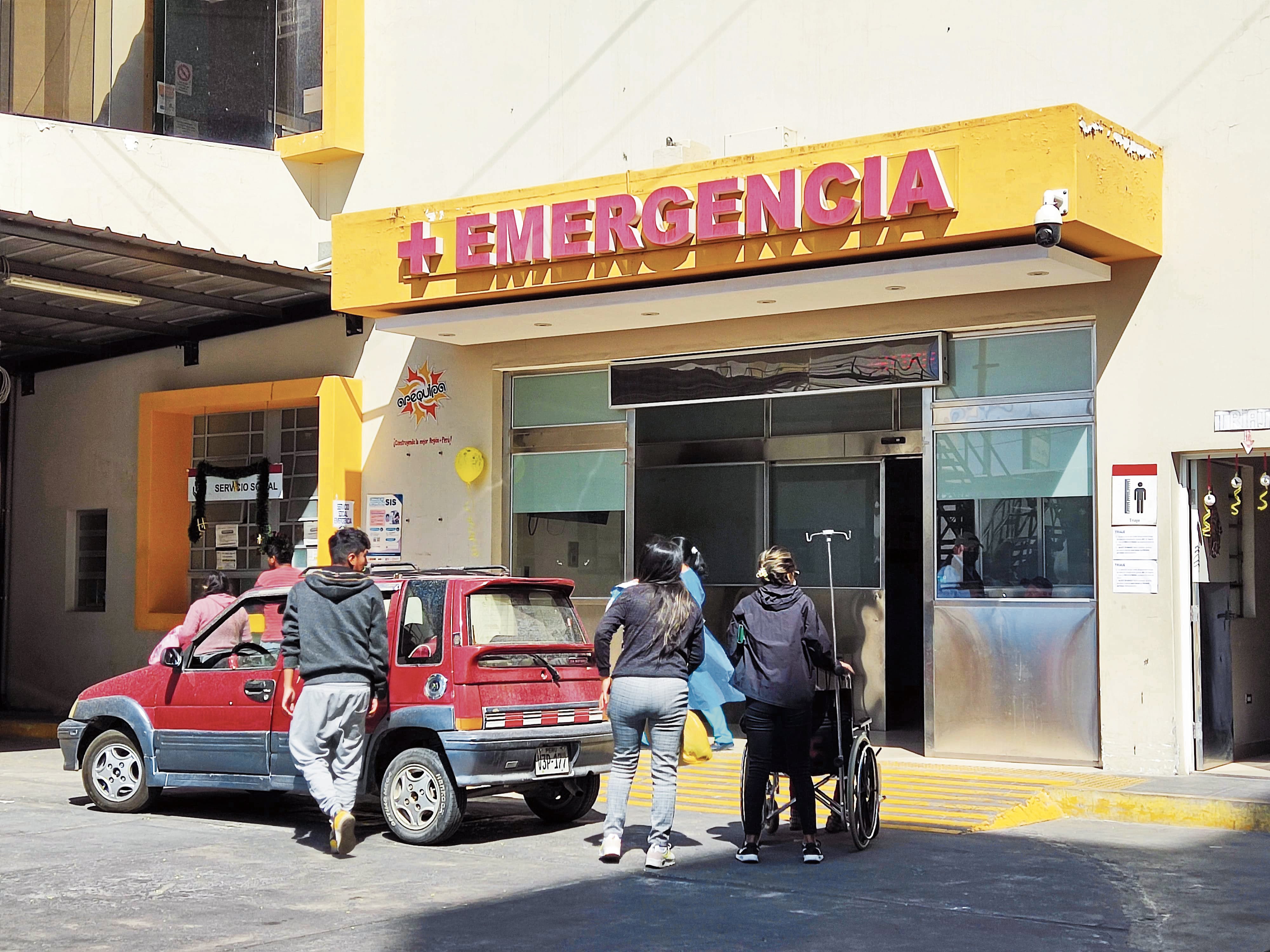 Área de emergencia del hospital Honorio Delgado. Foto: GEC.