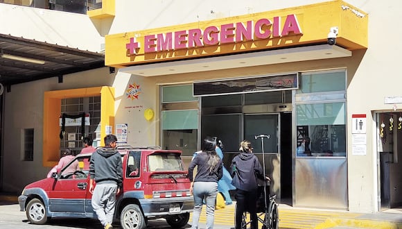 Área de emergencia del hospital Honorio Delgado. Foto: GEC.