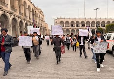 Arequipa: estudiantes protestan para exigir el cumplimiento del pasaje universitario