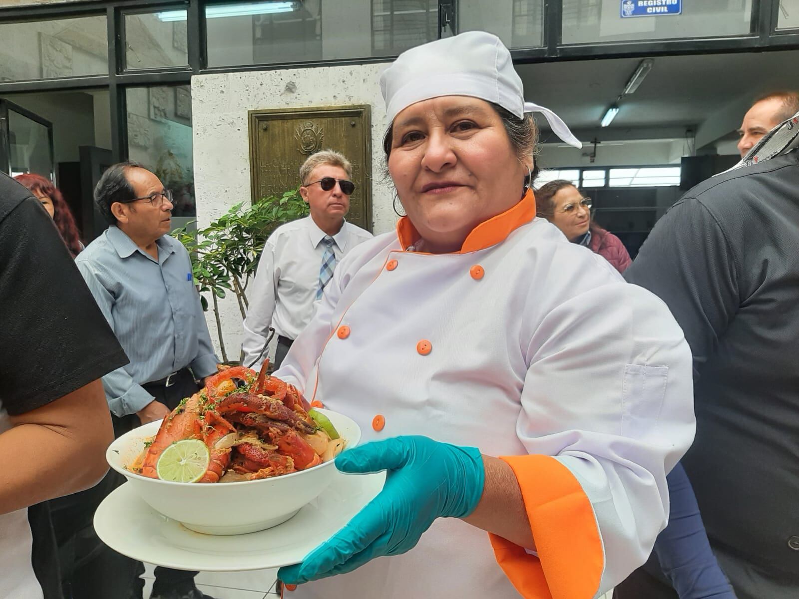 Expositores de la comida de Aplao en festival. (Foto: GEC)