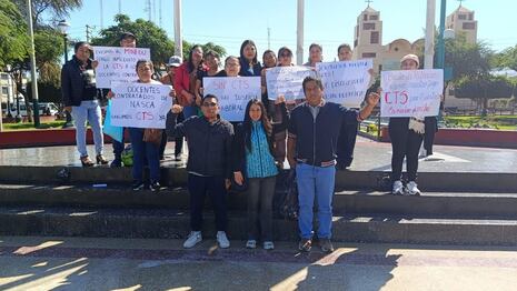 Nasca: maestros contratados exigen cumplimiento de pago de CTS y evalúan nuevas movilizaciones