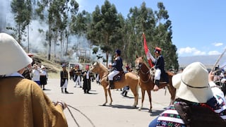 Chilca conmemora 205 años de la Batalla de Azapampa con multitudinaria escenificación